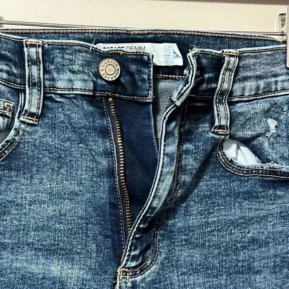 Garage Denim High Rise Distressed Skinny Jeans - Picture 4 of 10